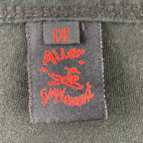 Aller Simplement Boho Tunic Size 1X Mixed Jersey Fabrics Embroidered - Picture 4 of 7